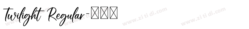 Twilight Regular字体转换
